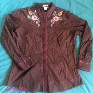 Ariat Pearl XL /L snap western shirt